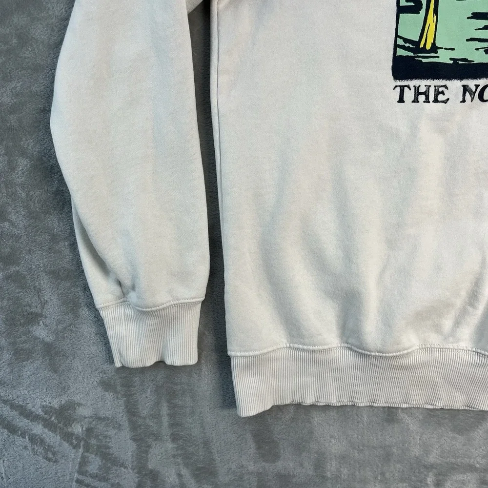 The North Face Graphic Crewneck Sweatshirt Desert Landscape Logo Mens M EUC
